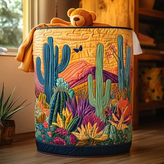 Desert Vibes Quilted Laundry Basket