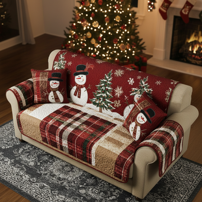 Festive Nights Quilted Sofa Cover