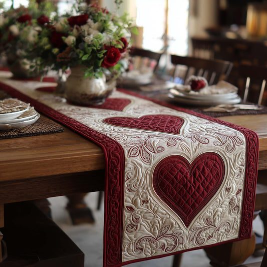 Red Heart Quilted Table Runner