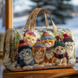 Cat Bliss Quilted Duffle Bag