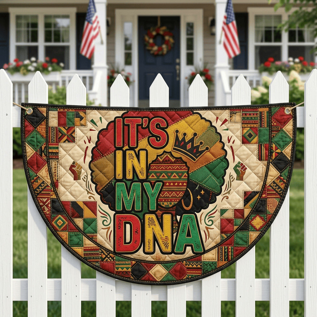 DNA Roots Quilted Fan Flag