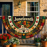 Heritage Pride Quilted Fan Flag