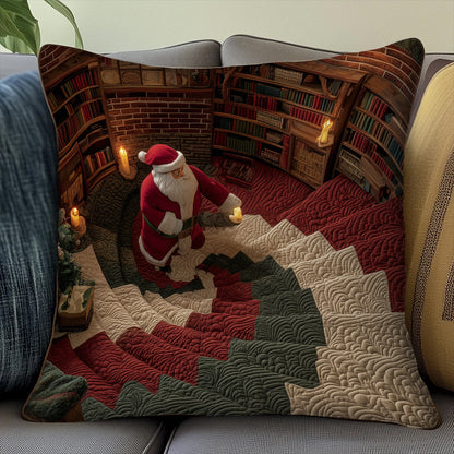 Jolly Santa Quilted Pillowcase