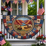 Lands Of Liberty Quilted Fan Flag