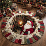 Santa Claus Quilted Round Mat