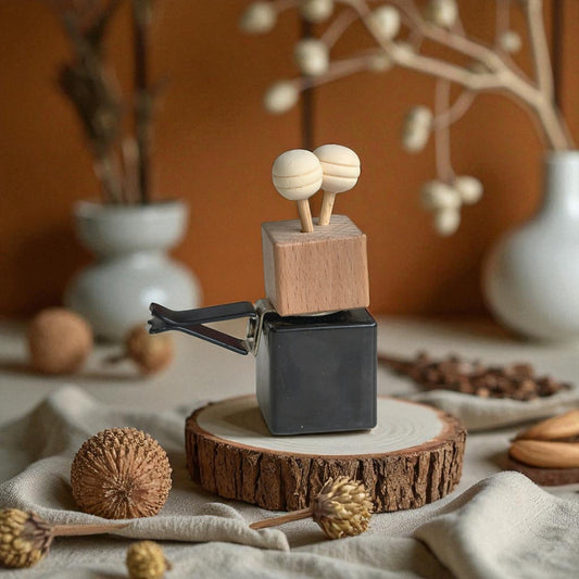 Natural Alcohol Free Wooden Clip-On Car Diffuser