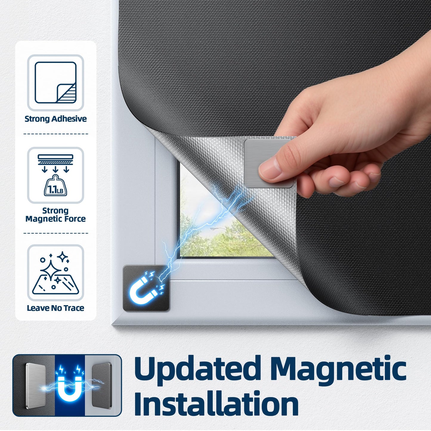 Magnetic Black Out Window Cover