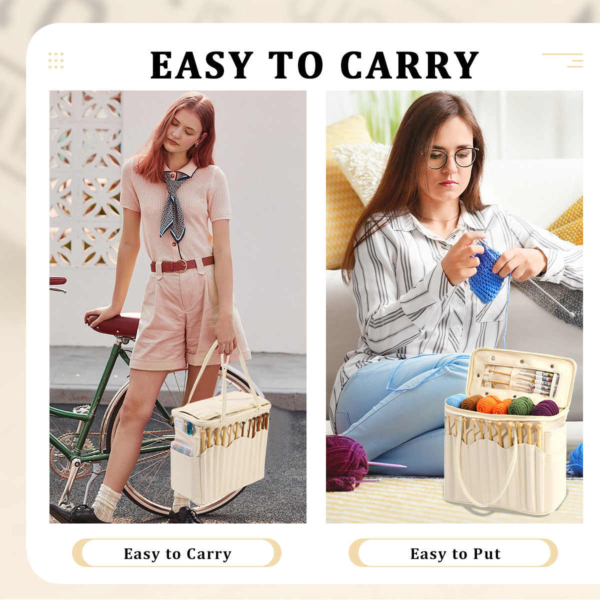 Knitting Bag for Crochet Lovers