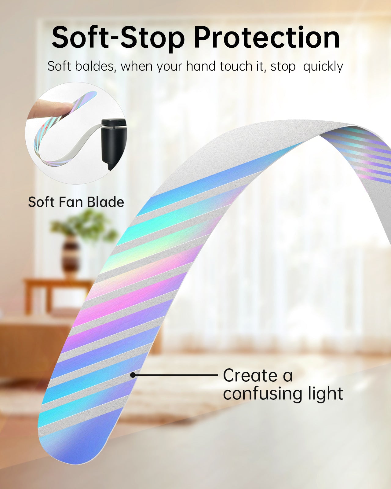 Portable Fly Repellent Fan for Tables