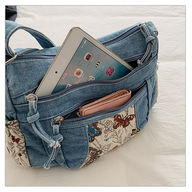 Casual Fashion Multi-Pocket Butterfly Design Bag