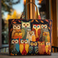 Bohemian Chicken Quilted Tote Bag