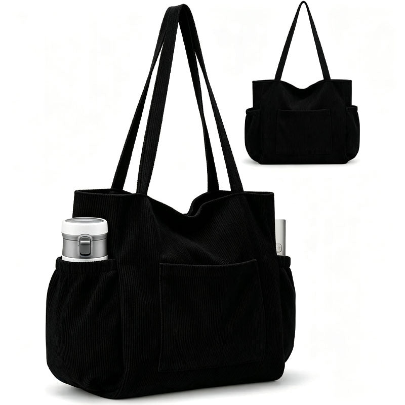 Large Multiple Pockets Corduroy Bag