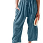 Breezyflow Linen Wide Leg Cargo Pants
