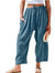 Breezyflow Linen Wide Leg Cargo Pants