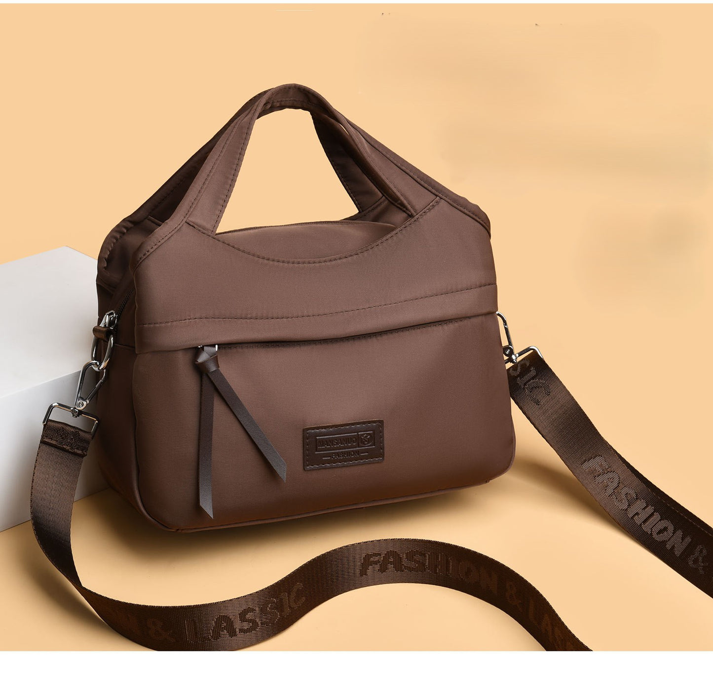 Lightweight Large Capacity Multi-layer Crossbody Bag
