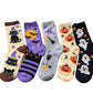 Halloween Warm Fall Cozy Fluffy Slipper Socks 5 Pairs