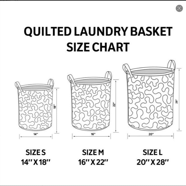 Sheep Heaven Quilted Laundry Basket