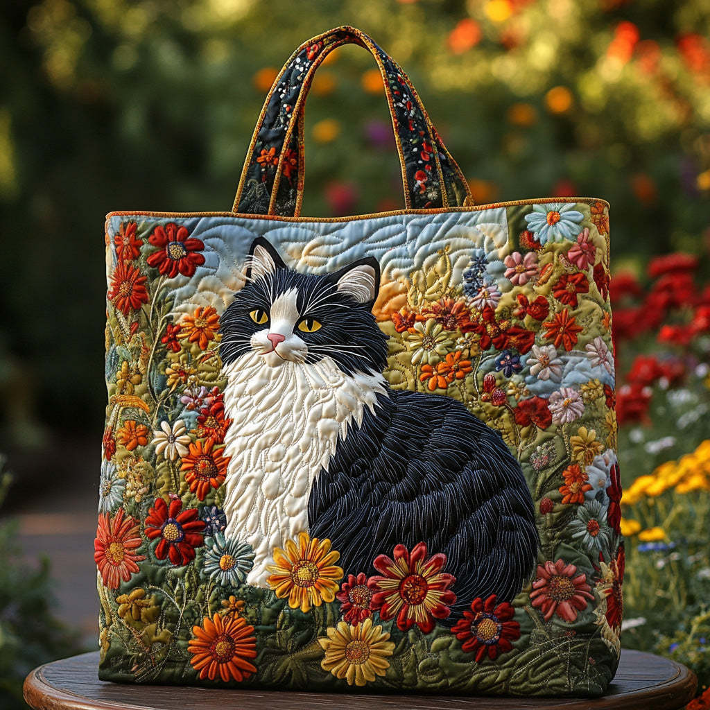 Bohemian Chicken Quilted Tote Bag