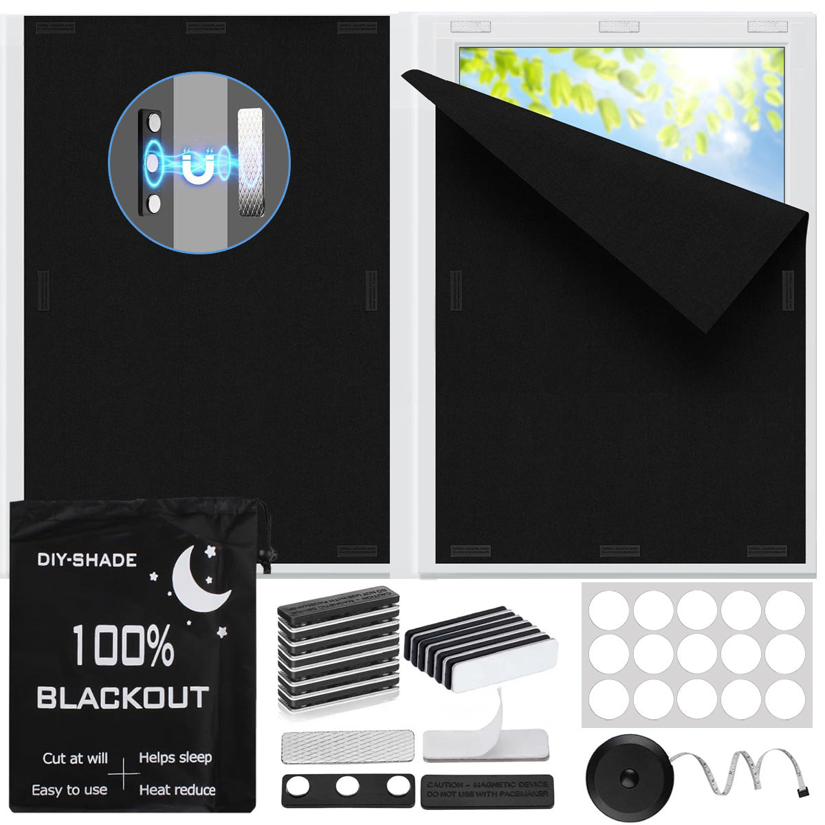 Magnetic Black Out Window Cover