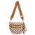 Plus Size Checkered Nylon Crossbody Bum Bag