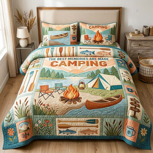 Camping Outdoor Quilted Bedding Set