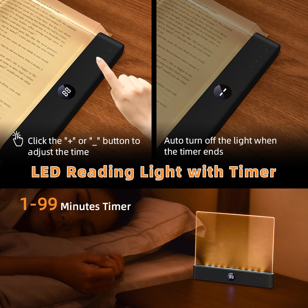 2 in 1 LED Rechargeable Reading Book Light