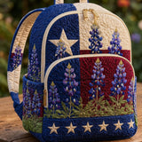 Texas Bluebonnet Star Quilted Backpack