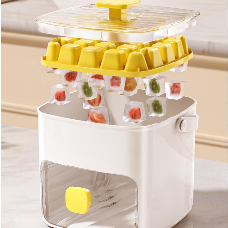 Ice Maker & Storage Bin -Instant Ice Cubes in Seconds