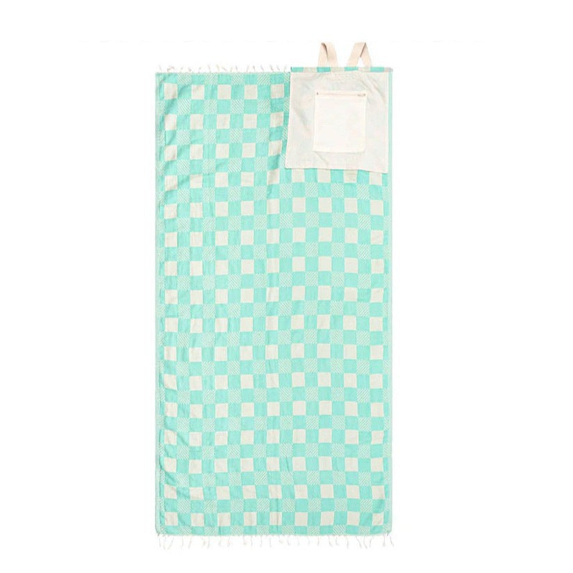 2-in-1 Seashells Towel Bag
