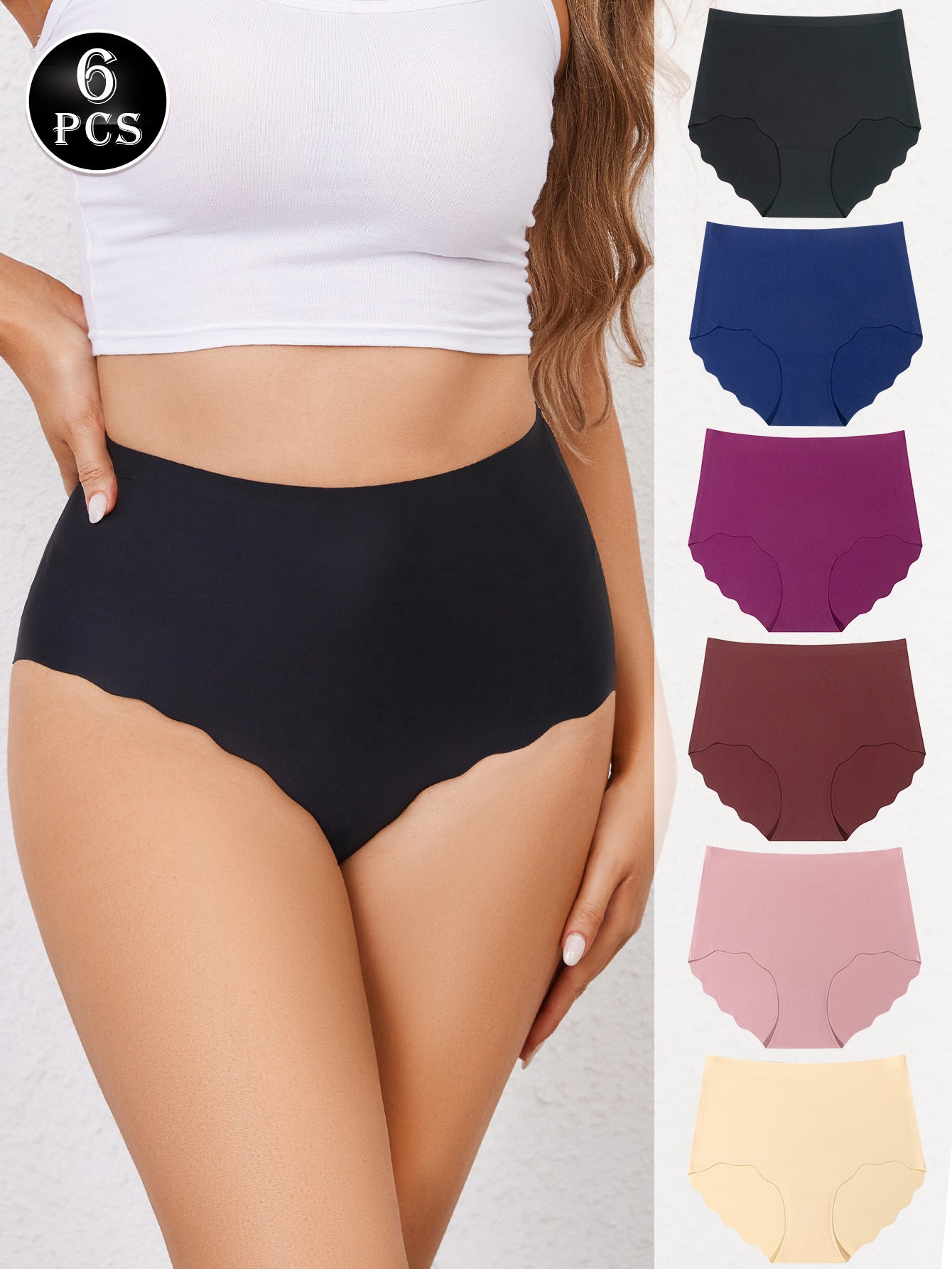 6 PCS Magic Seamless Comfort High-Waist Underwear