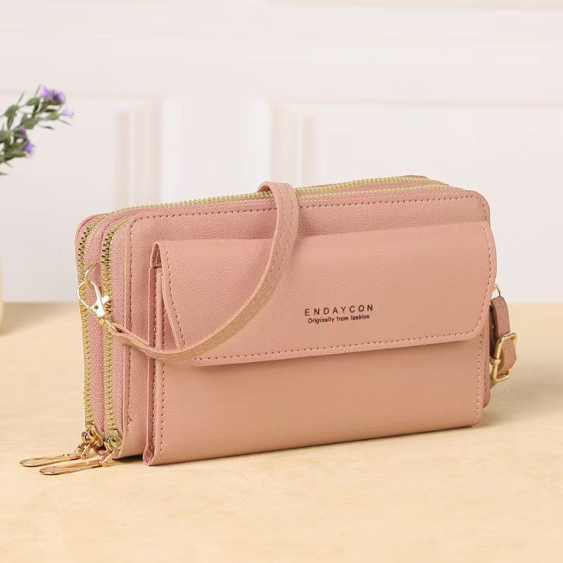 The Minimalist Multi-Compartment Crossbody Phone Wallet