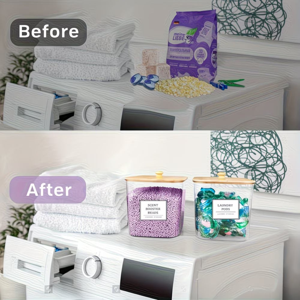 Clear Laundry Room Storage Pods Container