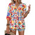 Boho Floral Button Down V Neck Blouses Shirts