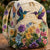 Hummingbird Wildflower Quilted Backpack