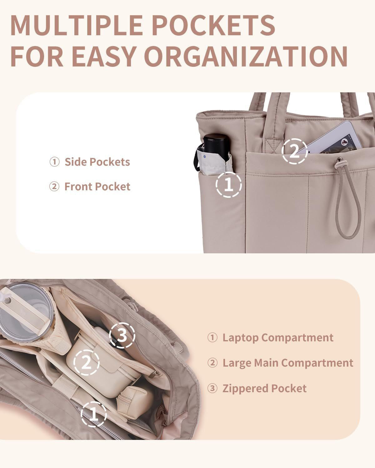 Ultimate Wandering Nature Puffer Tote Bag