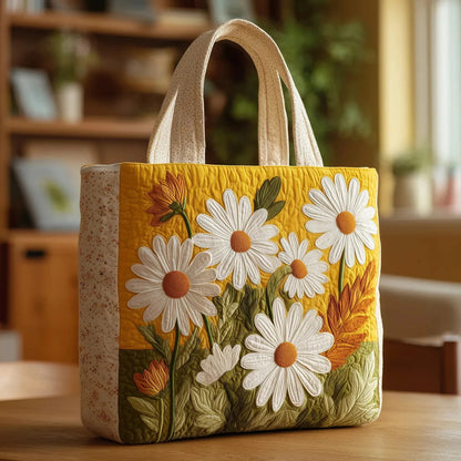 Yellow Daisy Handmade Tote Bag