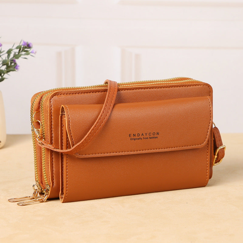 The Minimalist Multi-Compartment Crossbody Phone Wallet