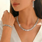 Elegant Crystal Chain Jewelry Set