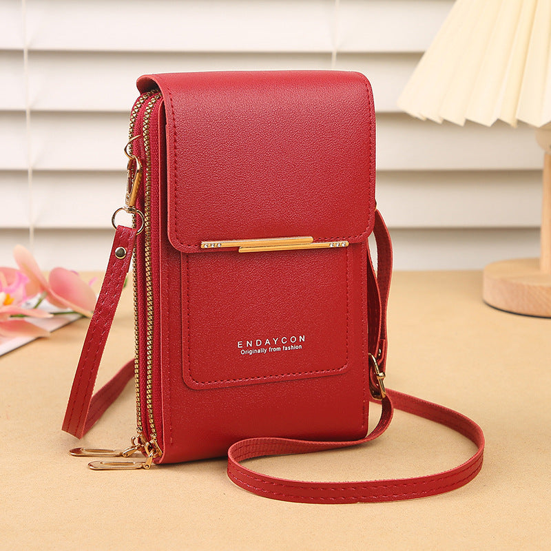 Women's Leather Cell Phone Bag