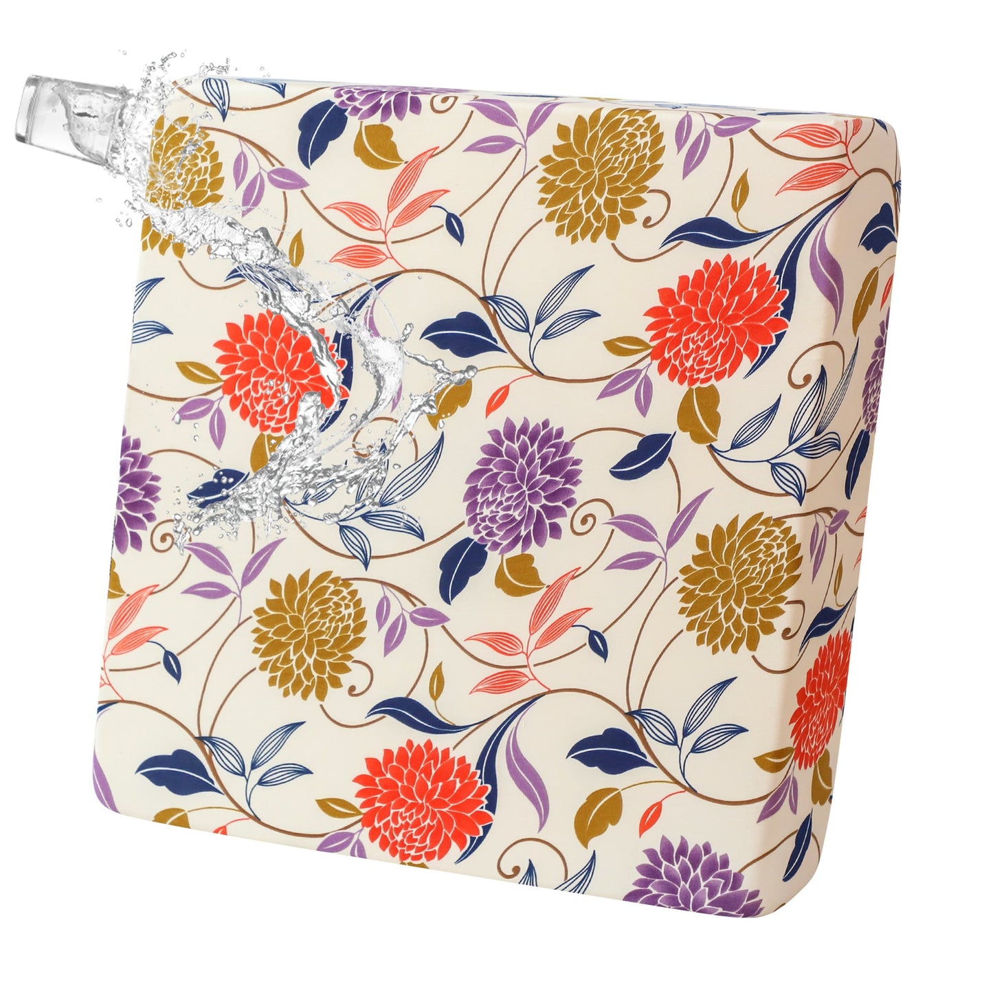 Waterproof Patio Floral Printed Stretch Cushion Covers