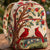 Pair of Cardinals Floral Quilted Backpack