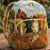 Farm Goats Countryside Quilted Backpack