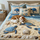 Ocean Waves Quilted Bedding Set