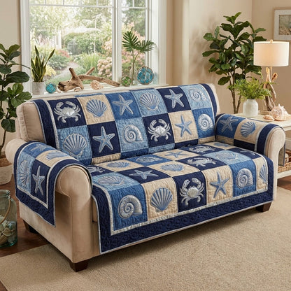Ocean Charm Quilted Sofa Cover