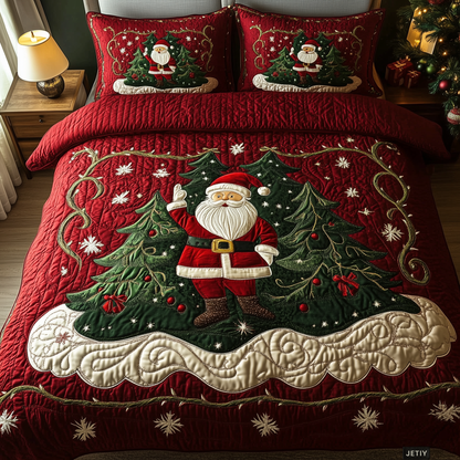 Santa Workshop Wonder Quilted Bedding Set