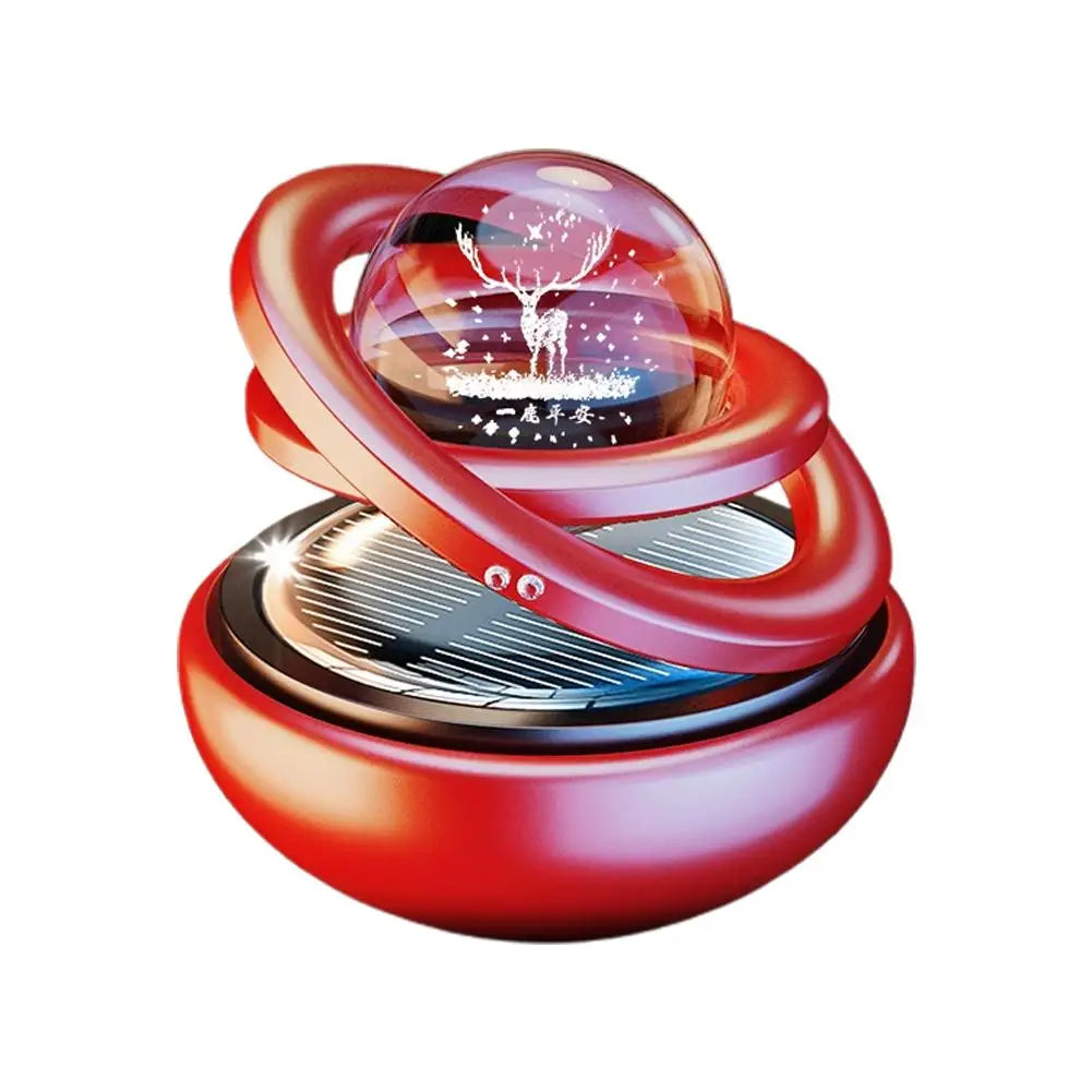 Car Double Suspended Crystal Ball Aromatherapy Perfume
