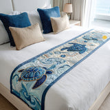 Seashell Journey Quilted Bed Runner