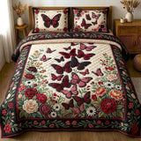 Butterfly Garden Quilted Bedding Set