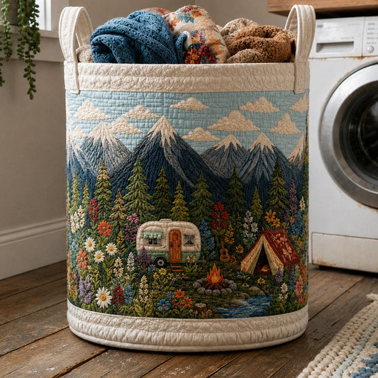 Butterfly Heaven Quilted Laundry Basket