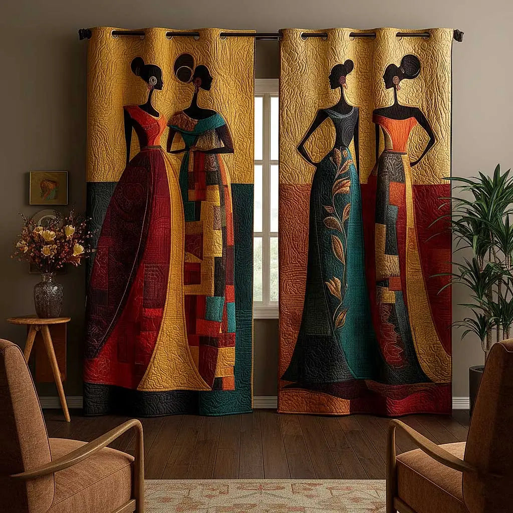 African Dream Quilted Curtains
